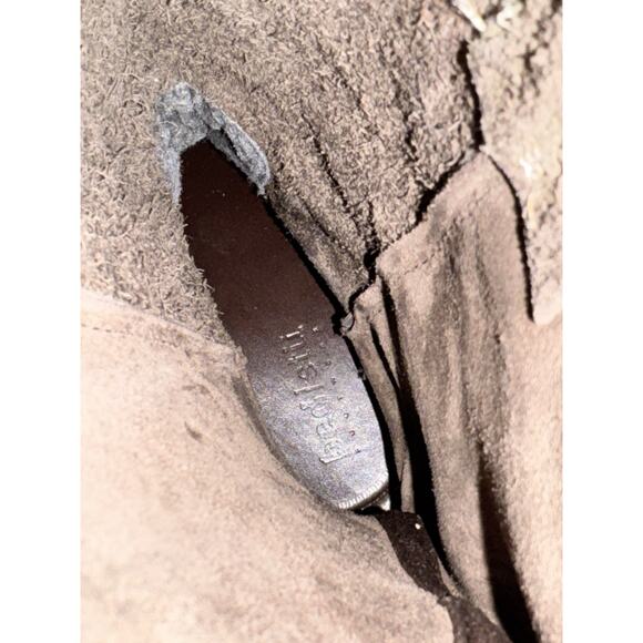 Bed|Stü Womens Leather Harness Boots 9.5 Brown Distressed Western Moto Boho - Picture 16 of 16